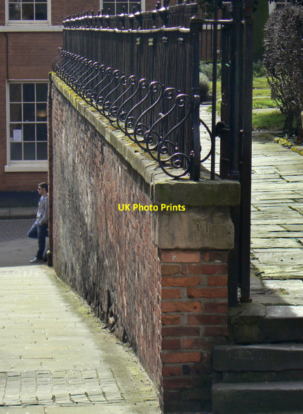 Photo 6"x4" Railings and wall Nottingham\/SK5641 c2010