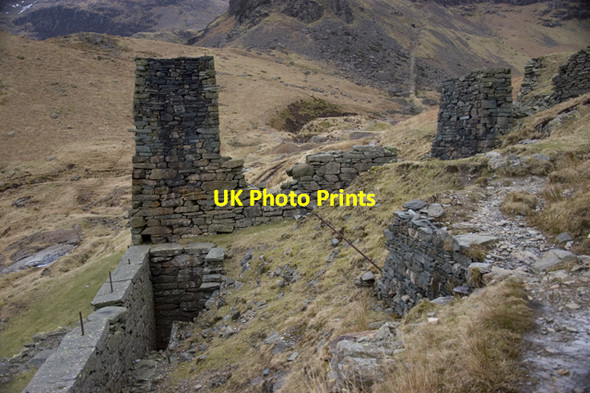 Photo 6"x4" Old mine workings, Coppermines Valley Far End\/SD3098 c2010