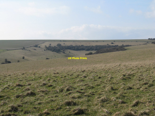 Photo 6"x4" View west to the top of Big Bottom from Western Brow Westmeston c2010