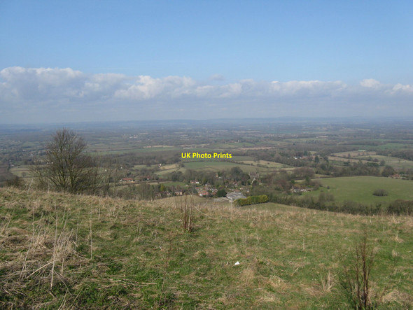 Photo 6"x4" View NE from Ditchling Beacon Westmeston c2010