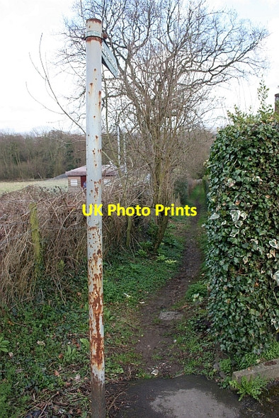 Photo 6"x4" Footpath start Malvern Wells c2010