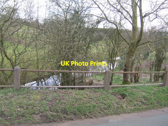 Photo 6"x4" River Sow downstream of the bridge at Blorepipe Outlands c2010