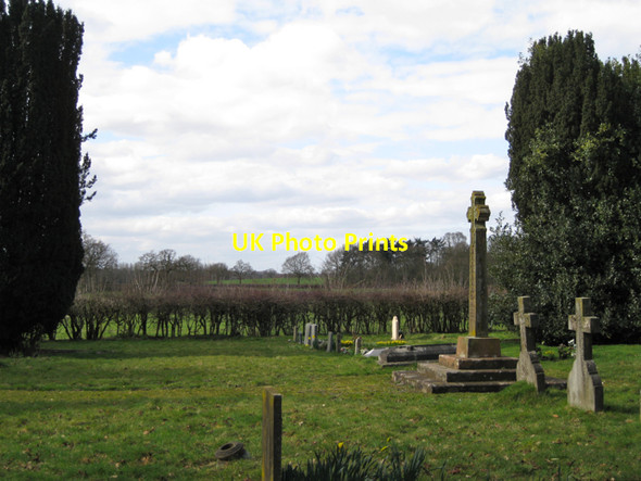 Photo 6"x4" Wroxall cemetery Wroxhall c2010