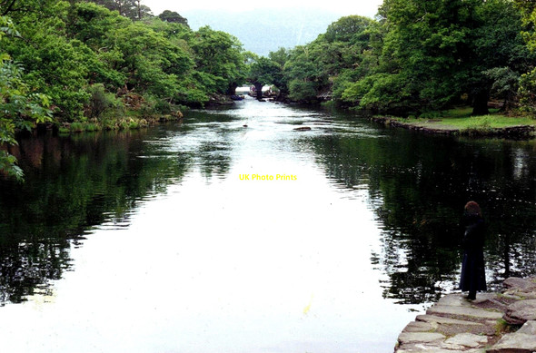 Photo 6"x4" Looking south towards Old Weir Bridge built in the 16th century Muckross c1993