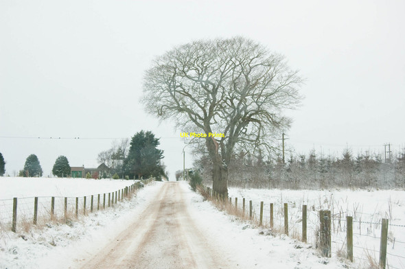 Photo 6"x4" Snowy road to Mains of Whitecairns Whitecairns\/NJ9217 c2009