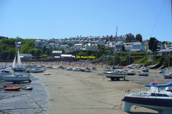 Photo 6"x4" Boats in New Quay Harbour New Quay\/Ceinewydd c2009