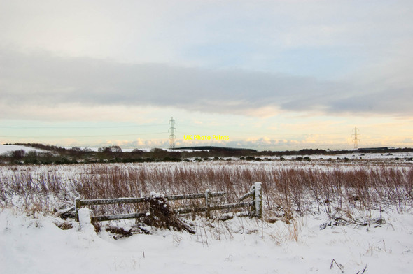 Photo 6"x4" Winter scene over Red Moss Whitecairns\/NJ9217 c2009