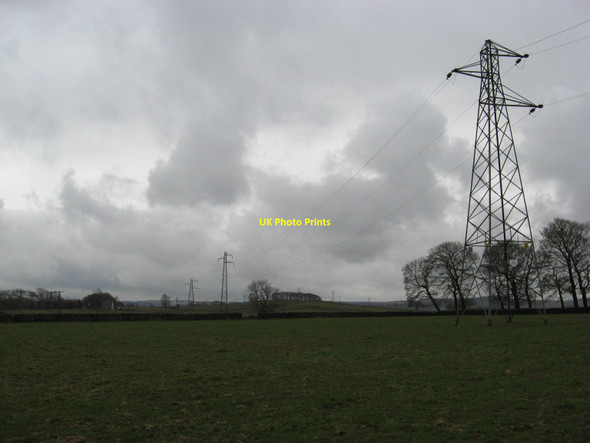 Photo 6"x4" Pylons heading South towards Buxton Buxton\/SK0673 c2010