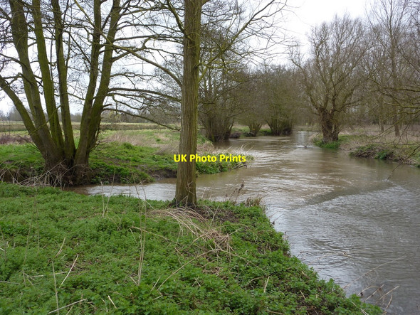 Photo 6"x4" River Gipping towards Needham Market Creeting St Mary c2010
