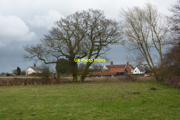 Photo 6"x4" View towards Creeting Hall Stowmarket c2010
