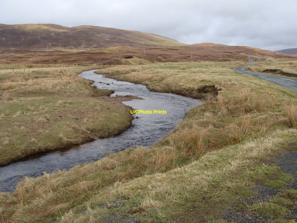 Photo 6"x4" Burn of Weisdale, and track to Upper Kergord Weisdale c2010
