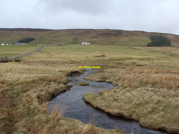 Photo 6"x4" Weisdale Burn looking towards Setter Weisdale c2010