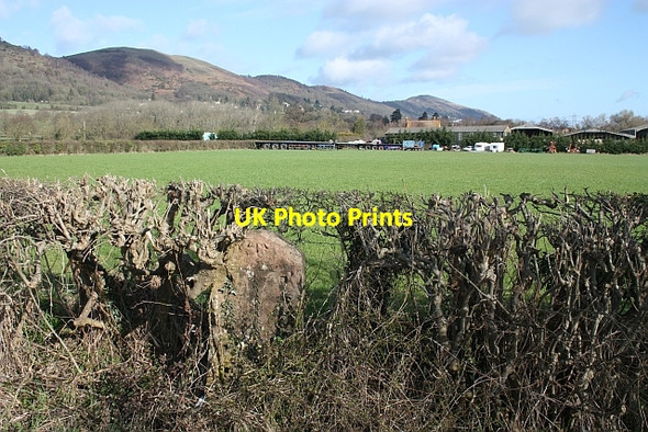 Photo 6"x4" Milestone by the A4104 Upper Welland c2010