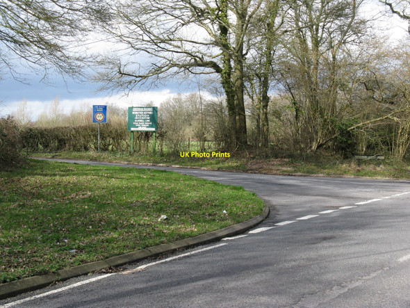 Photo 6"x4" Station Approach road leading to the Bluebell Line at Horsted Keynes Cinder Hill\/TQ3729 c2010