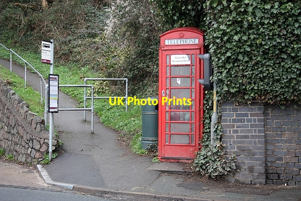 Photo 6"x4" Telephone Kiosk Brand Green\/SO7641 c2010