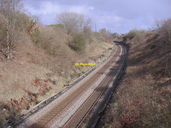 Photo 6"x4" Rail Line East to Burnley Accrington c2010