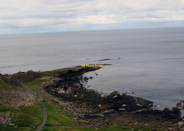 Photo 6"x4" The Giant's Causeway from Above Dunseverick c2009