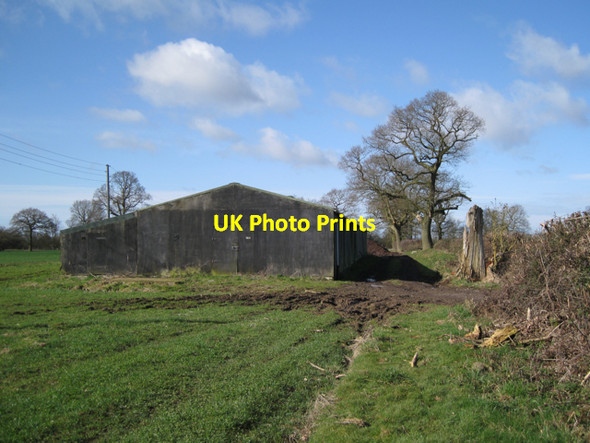 Photo 6"x4" Old black shed near Lane Farm, Beausale Waste Green c2010