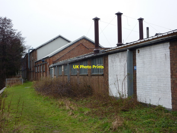 Photo 6"x4" Gipping footpath by factory buildings Stowmarket c2010