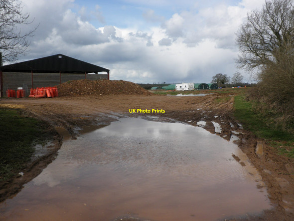 Photo 6"x4" Flooded field entrance, Tuckmill Farm Payhembury c2010