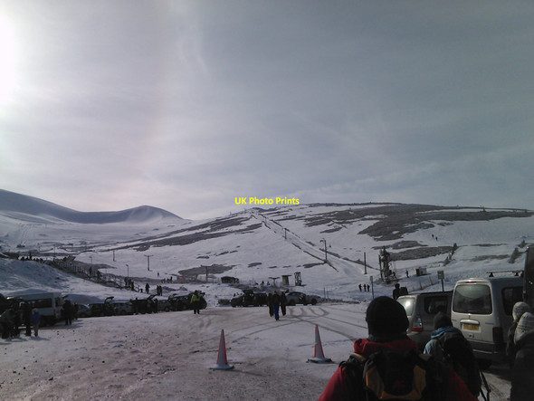 Photo 6"x4" Ski tow viewed from the ski centre car park Allt Coire an t-Sneachda\/NH9805 c2010