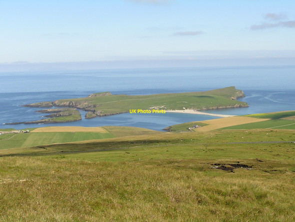 Photo 6"x4" St Ninian's Isle, from Ward of Scousburgh Bigton c2007