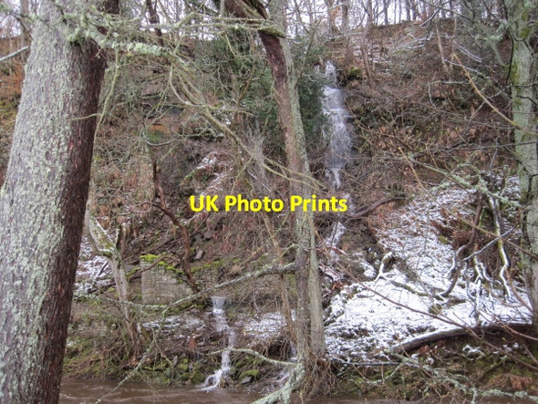 Photo 6"x4" Waterfall into the River East Allen Allendale Town c2010