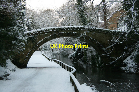 Photo 6"x4" Footbridge, Jesmond Dene Newcastle upon Tyne c2010