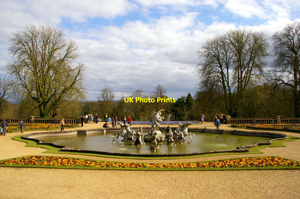 Photo 6"x4" Fountain and Formal Garden, Waddesdon Manor, Buckinghamshire Waddesdon c2010