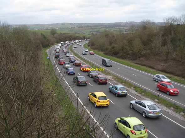 Photo 6"x4" Torquay Ring Road ~ Easter Traffic North Whilborough c2010