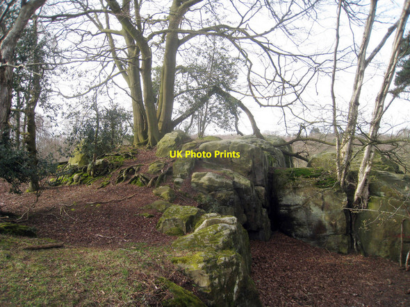 Photo 6"x4" Rock Outcrop  Lye Green\/TQ5134 c2010