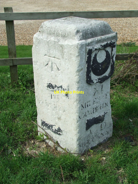 Photo 6"x4" Old Milestone Flint Cross c2010