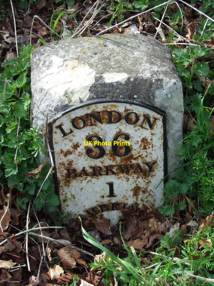 Photo 6"x4" Old Milestone Cokenach c2010