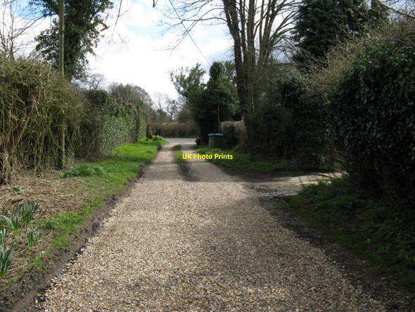 Photo 6"x4" Bridleway and driveway connecting with Nuthurst Road at Monks Gate Monk's Gate c2010