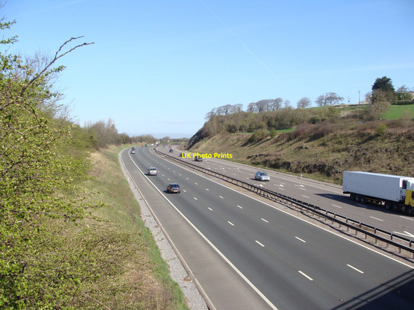 Photo 6"x4" M5 near Whitley Head, looking towards Bristol Hillend\/ST3758 c2010