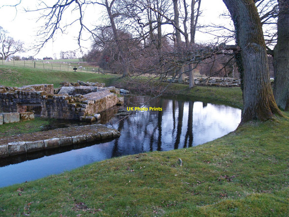 Photo 6"x4" Roman Bridge Remains at Chesters Chollerford c2010