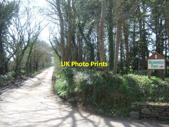 Photo 6"x4" Heathfield Farm entrance Clyst St George c2010