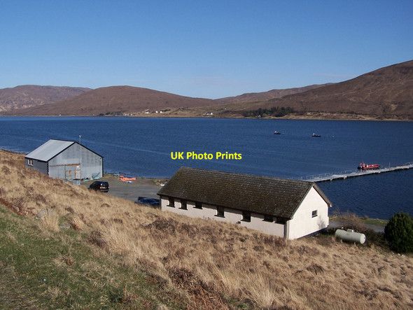 Photo 6"x4" Fish farm buildings Luib c2010