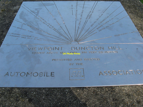 Photo 6"x4" Viewpoint plaque at car park on Duncton Hill Duncton c2010