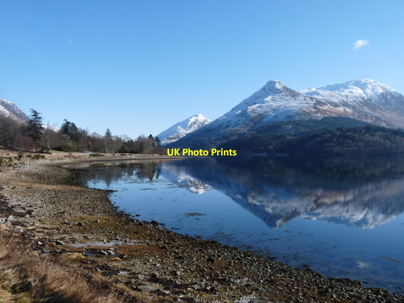 Photo 6"x4" The Pap and Garbh Bheinn from Callert Ballachulish c2010