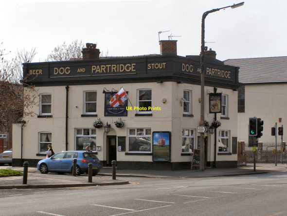 Photo 6"x4" Dog and Partridge Eccles\/SJ7798 c2010