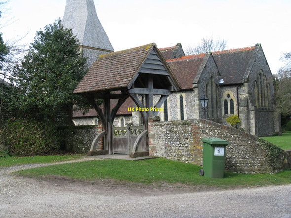 Photo 6"x4" Lych gate at St Giles Church Graffham c2010