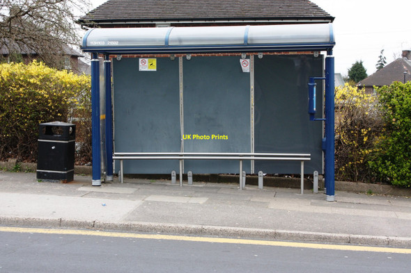Photo 6"x4" Bus Stop on Richmond Normanton Spring c2010