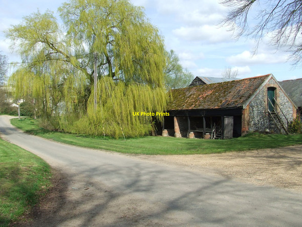 Photo 6"x4" Old Barn Langham\/TL9769 c2010