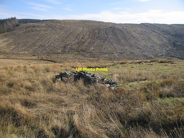 Photo 6"x4" Remnants of a medieval settlement on Llethr Llwyd Castell Rhyfel c2010