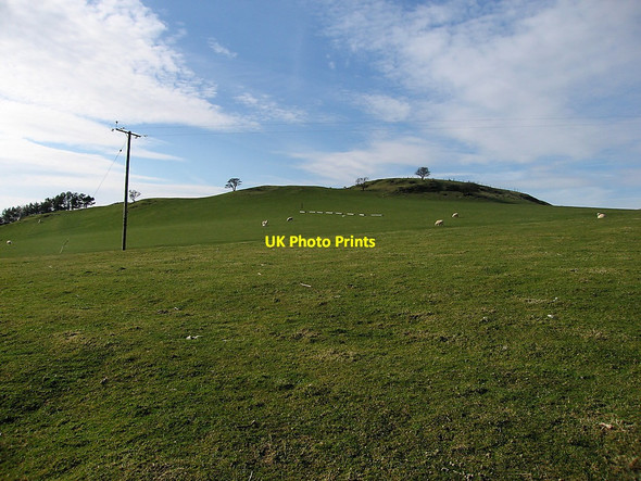 Photo 6"x4" Grassy knoll near Gwar-castell Glan-yr-afon-uchaf c2010