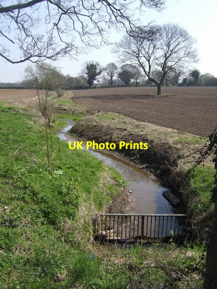 Photo 6"x4" Waterhead Brook upstream at the Cannock Road Wednesfield c2010