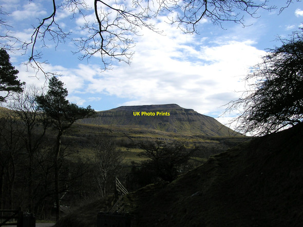 Photo 6"x4" Ingleborough viewed from Chapel-le-Dale Chapel-le-Dale c2010