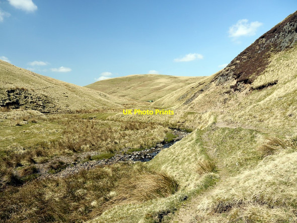 Photo 6"x4" Rennies Burn Valley from the south Rennies Burn c2010