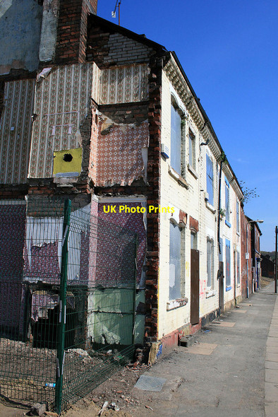 Photo 6"x4" Just Peeling wallpaper remains Fir Vale c2010